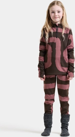 Didriksons Yotta Printed Kids' Set Path Dulse Pink