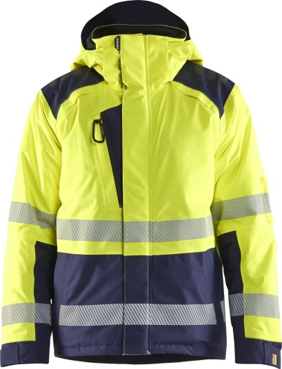 Blåkläder Vinterjakke 4455 Varsel, Gul/Marineblå XS