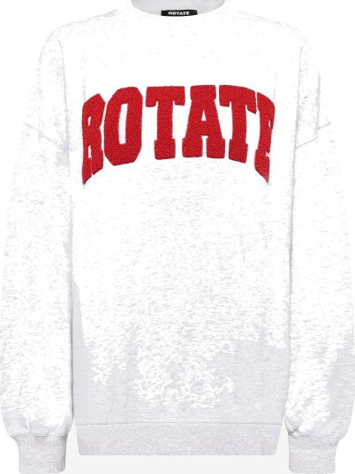 ROTATE Heavy Sweat Crewneck LIGHT GREY MELANGE XS