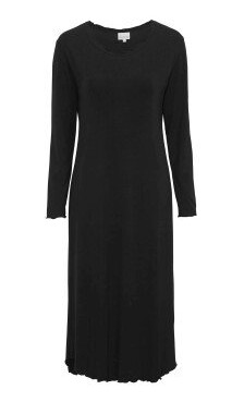 Damella Bamboo Plain Long Sleeve Nightdress Svart Bambus X-Large Dame Damella Bamboo Plain Long Sleeve Nightdress Svart Bambus X-Large Dame