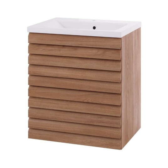 Linn Bad Selma Eikestav 2 Skuffer Heltre D45cm Servantskap Eik / 60cm Senter Linn Bad Selma Eikestav 2 Skuffer Heltre D45cm Servantskap Eik / 60cm Senter
