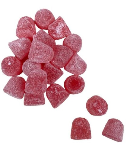 2 kg Lovall"s Sugarfree Raspberry Jellies Bringebær Gelegodteri SUKKERFRI