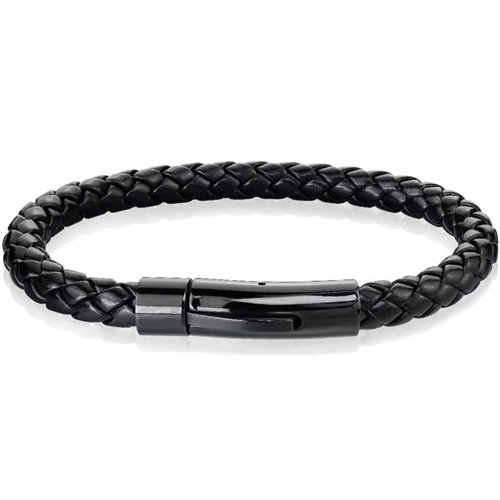 Svart IMT lær armbånd - XT design Svart IMT lær armbånd - XT design
