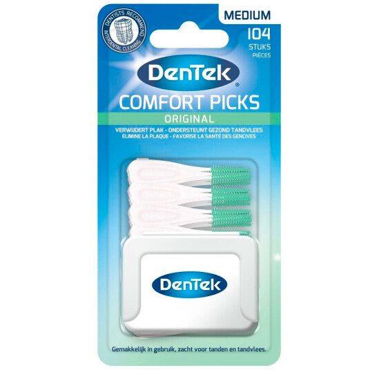 DENTEK Comfort Picks Original Medium 104 stk. Gummitannstikkere DENTEK Comfort Picks Original Medium 104 stk. Gummitannstikkere