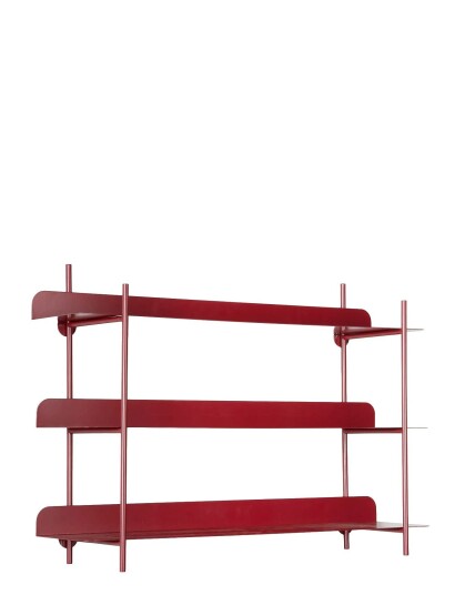 Leitmotiv Wall Rack Riqueza Tres Red H42CM Leitmotiv Wall Rack Riqueza Tres Red H42CM