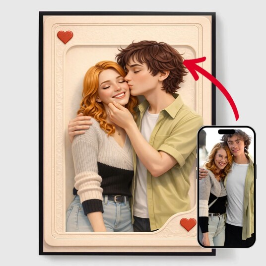 Namly Design 'Personlige Plakater 3D Spillekort Par AI Plakat' POSTERSQDAP9