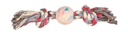 Trixie Playing Rope With Ball 7.5Cm Assorted Colours