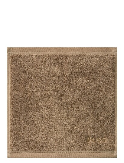 Hugo Boss Loft Wash Towel Beige Home CAMEL 30X30CM
