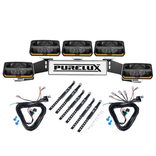 Ekstra lys PURELUX Panther 11 Hvit   Rektangulær / 24 cm / 170W 5 pcs   complete set WRC