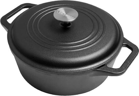Victoria gryte støpejern pre-seasoned 6,6 L