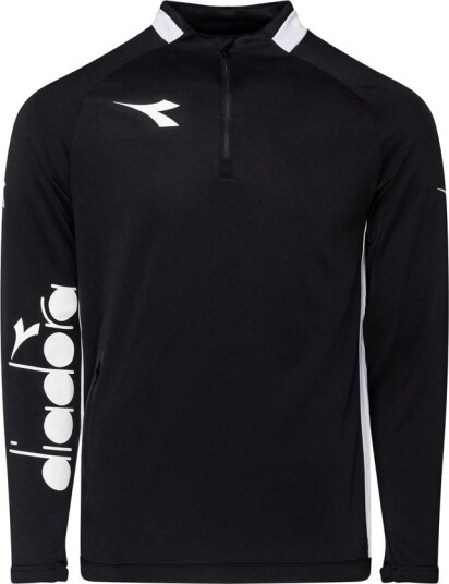 Diadora Treningsskjorte Equipo Pro 1/2 Zip   Svart/hvit Barn størrelse 152 cm