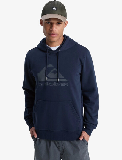 Quiksilver Comp Logo Hoodie - Navy - M