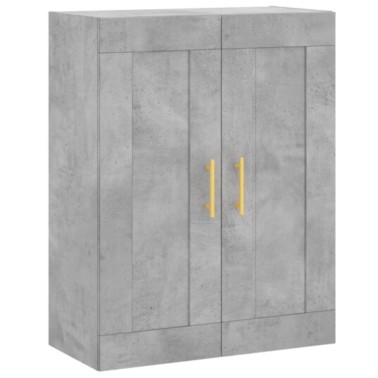 vidaXL Highboard betong grå 69,5x34x180 cm konstruert tre 8720845494834