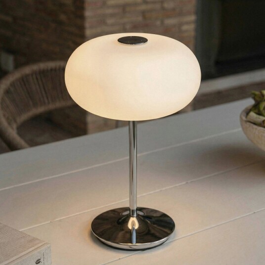 Utelampe Lucande Anoria dimmbar Krom Stue Glass Design 30 Krom