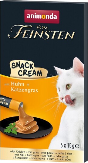 Animonda Vom Feinsten Adult Snack Cream Økonomipakke24 X + Kattegress Kylling 15 G Animonda Vom Feinsten Adult Snack Cream Økonomipakke24 X + Kattegress Kylling 15 G