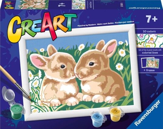 Ravensburger CreArt Mal etter tall 7+ år Pusekaniner