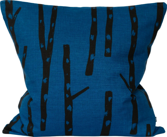 Fine Little Day Birch putetrekk 48x48 cm Blå svart Fine Little Day Birch putetrekk 48x48 cm Blå svart