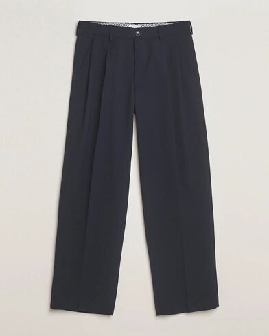 NN07 Justin Double Pleated Suit Trousers Deep Navy