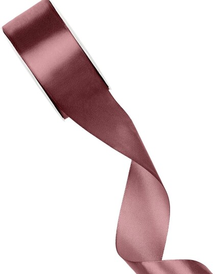 Satengbånd Dusty Rose 25 mm / 25 meter