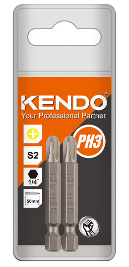 KENDO BITS PH3 50MM 2 STK KENDO BITS PH3 50MM 2 STK