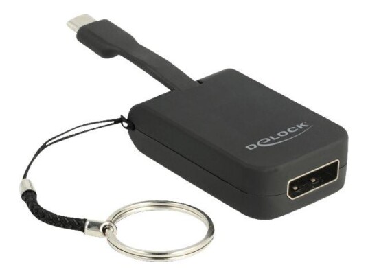 Delock video adapter - USB-C til DisplayPort - 3 cm