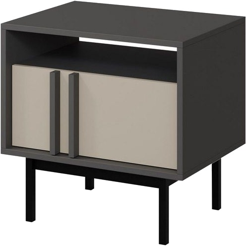 Farshian Nattbord 53 cm - Grå/Beige