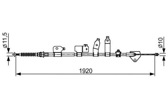 Bremsewire BOSCH 1 987 482 438