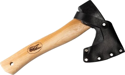 IFISH Campingøks 26 cm 450 g Karbonstål med Oljebehandlet Hickory IFISH Campingøks 26 cm 450 g Karbonstål med Oljebehandlet Hickory