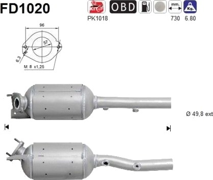 Partikkelfilter AS FD1020