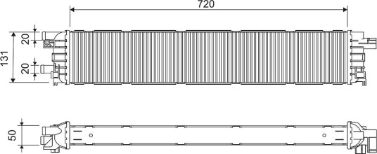 Radiator motorkjøling VALEO 701291