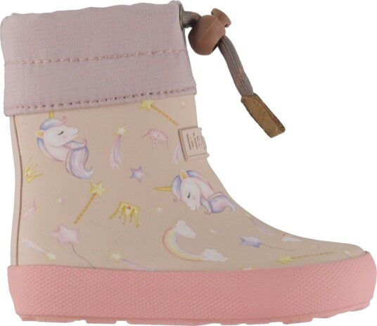 Bisgaard Termostøvler   Barfot   Unicorn   Bisgaard   25   Gummistøvler Beige Lilla Rosa