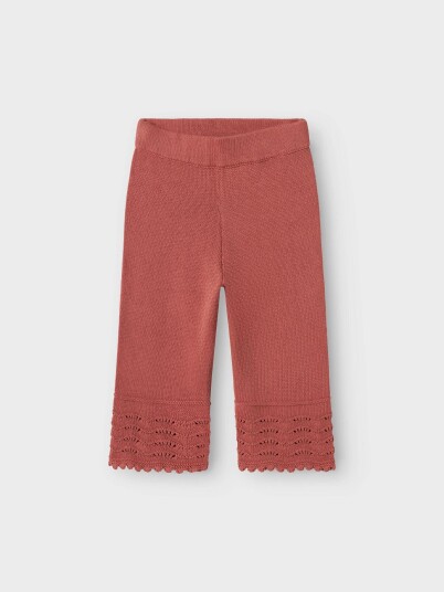 Lil  Atelier Lola Knit Ancle Pant Rosa 110