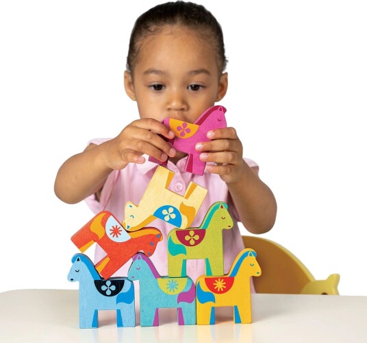 Mentari Happy Stacking Ponies Blue ONE SIZE Mentari Happy Stacking Ponies Blue ONE SIZE