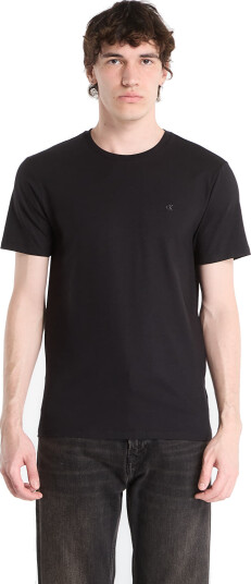 Calvin Klein Ss Slim Stretch Cotton Crewnk Te - Black - S Calvin Klein Ss Slim Stretch Cotton Crewnk Te - Black - S