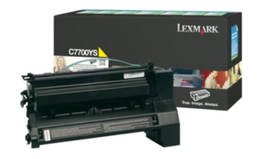 Lexmark C7700YS Tonerkassett gul 6.000 sider return