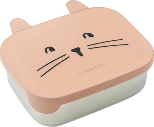 Liewood Arthur Rabbit Lunchbox - Pink - ONE SIZE x 17