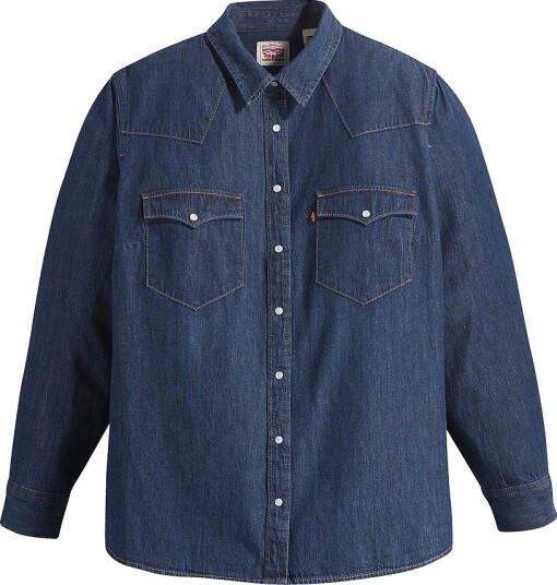 Levi's Plus   Denimskjorte PL Ultimate Western T3 Smokin   Blå