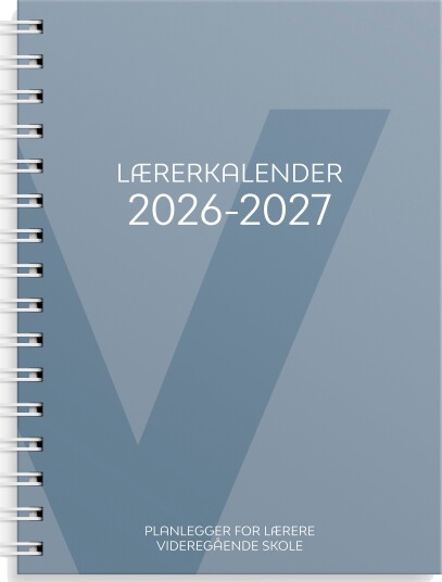 Grieg Lærerkalender A5 vg skole 26/27 blå