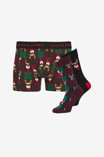 Jack & Jones Junior   Sett med ett par undertøy og to par sokker jacRudolph   Rød