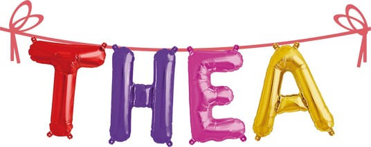 Ballonggirlander Folie Navn - Thea