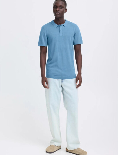 Blend Bhbray Knit Polo Blue XXL