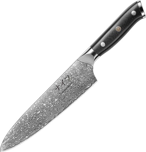 Damaskus by Haws - G10 kokkekniv 32 cm svart Damaskus by Haws - G10 kokkekniv 32 cm svart