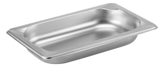 PULSIVA Kantine Profi GN 1/4; Størrelse GN 1/4, 0.89l, 26.5x16.2x4 cm (LxBxD); Stålgrå
