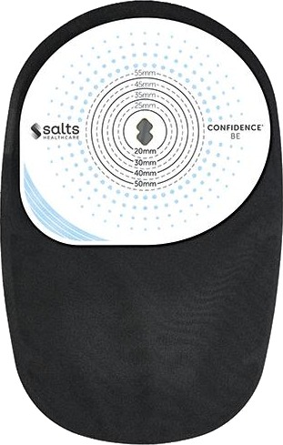 Confidence Be stomipose maxi 13-55mm svart 30 stk Confidence Be stomipose maxi 13-55mm svart 30 stk