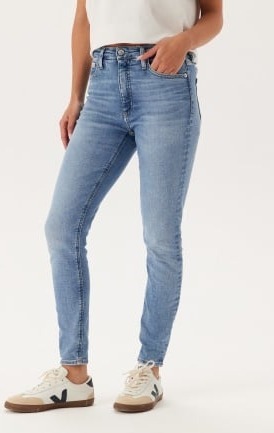 Calvin Klein Jeans High Rise Super Skinny Ankle 1AA Denim Light 26