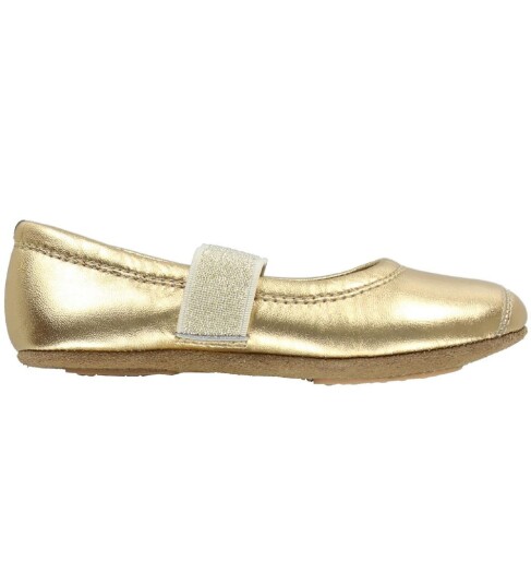 Bisgaard Ballerinasko Gull Bisgaard 35 Tøfler Metallic