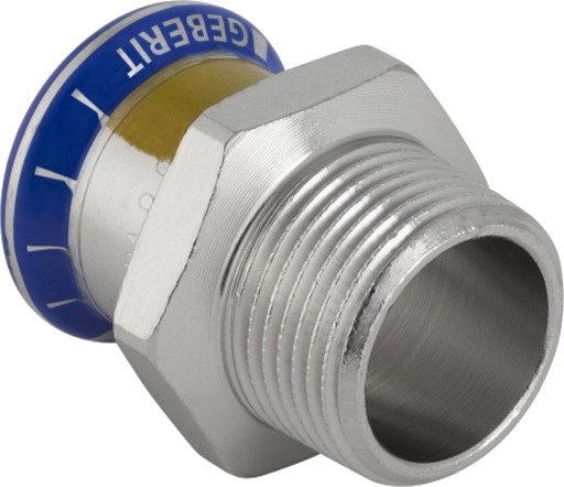 5 stk 22 mm x 1/2" overgang RFG hylse/nippel Mapress