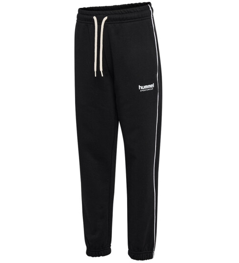 Hummel Black Jr Loose Sweatpant Piping 146