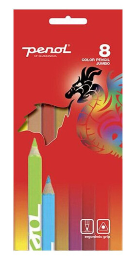 Penol Colour pencils Jumbo x8