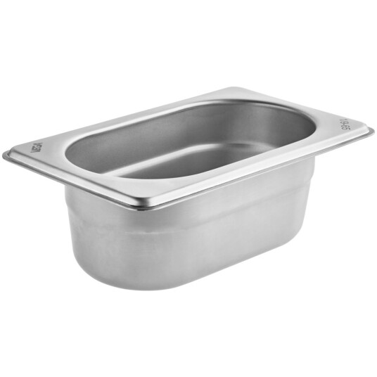 VEGA Kantine Premium GN 1/9; Størrelse GN 1/9, 0.5l, 17.6x10.8x6.5 cm (LxBxD); Sølvfarge